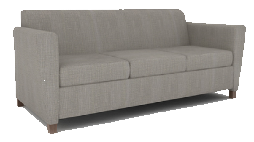 Rendering of the sofa added into a fully furnished Mines Park unit